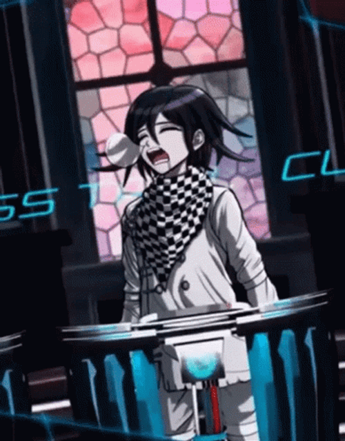 Shouting Kokichi  GIF