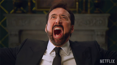 Shouting Nicolas Cage Hollywood Movie GIF
