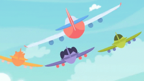 Show Da Luna Cartoon Animated Jet GIF