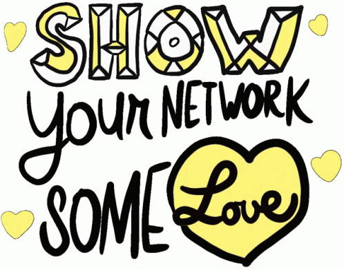 Show You Network Some Love Moving Text GIF