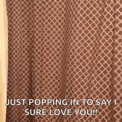 Shower Curtain Saying I Love You
