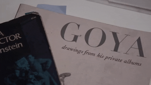 Showing Goya's Painting Museum GIF