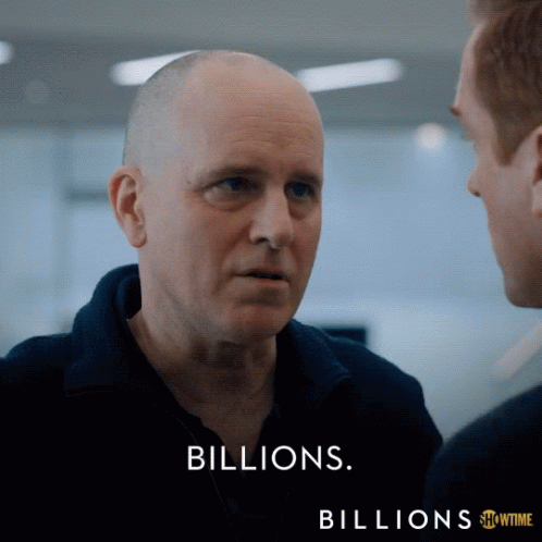 Showtime Billions Ad Two Men Talking GIF