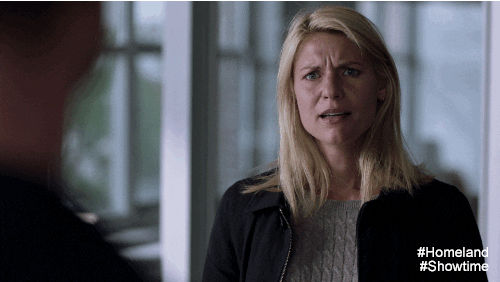 Showtime Claire Danes Shocked Face GIF