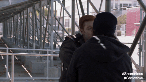 Showtime Ian And Mickey Kissing GIF