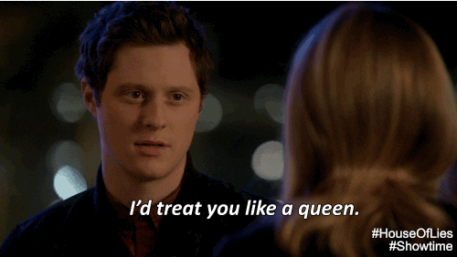 Showtime Noah Reid Kristen Bell Treat You Like Queen GIF