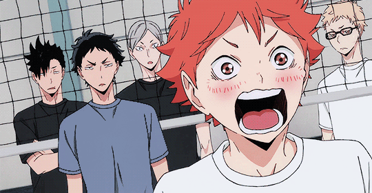 Shoyo Hinata Shouting GIF