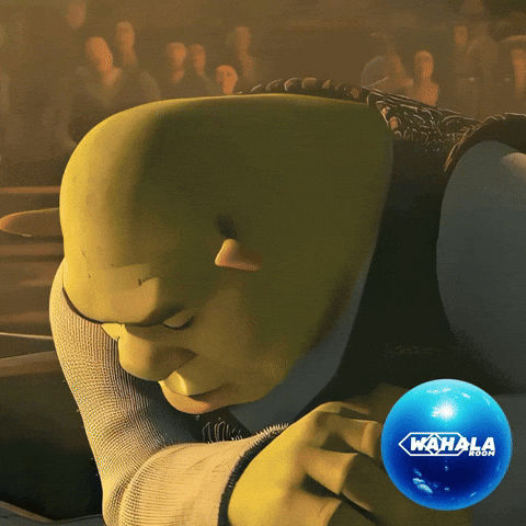 Shrek Advertisement With Blue Kalaba Ball GIF