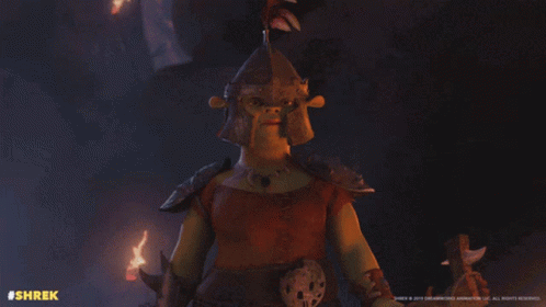 Shrek Animated Character With Red Hair