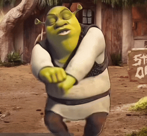 Shrek Character in Green Dress and Tiara
