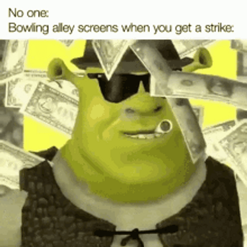 Shrek Cool Money Bags Animation GIF