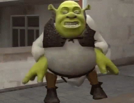 Shrek Dancing On Street GIF