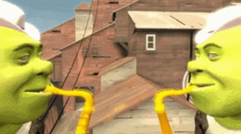 Shrek Dancing Playing Saxophone GIF