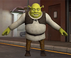 Shrek Dancing Vigorous Head Shake GIF
