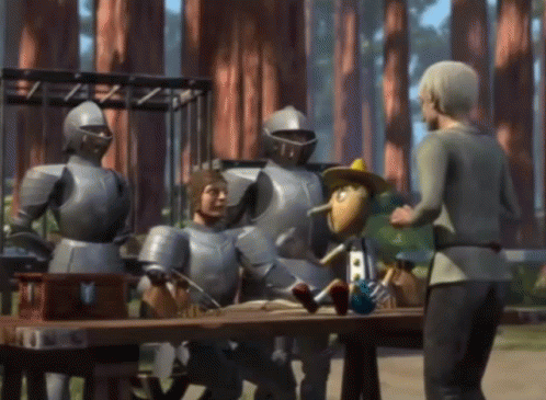 Shrek Donkey And King Saying No GIF