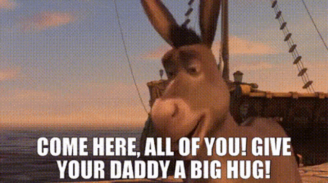 Shrek Donkey Big Hug GIF