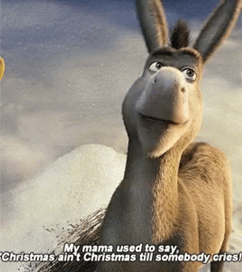Shrek Donkey Christmas Movie Quote GIF