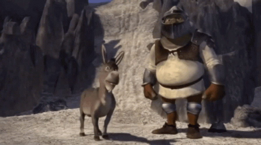 Shrek Donkey Laughing True Love Movie Scene GIF
