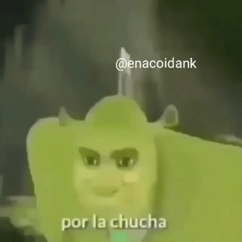 Shrek From The Animated Film Shrek Says Por La Chucha GIF