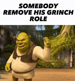 Shrek From The Movie Shrek Is Standing On A Dirt Road With A Tree In The Background . GIF