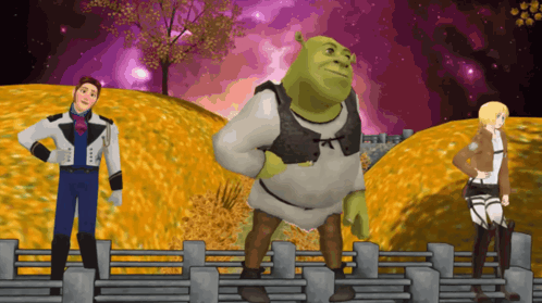 Shrek Hans Anime Dancing GIF