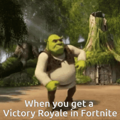 Shrek Happy Dance Winning Meme GIF