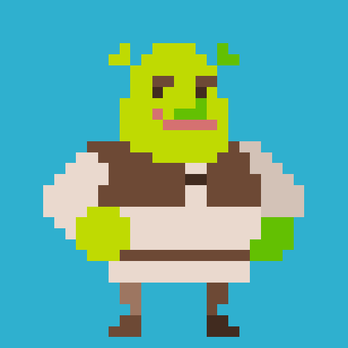 Shrek Hip Thrust Dancing Pixel Art GIF