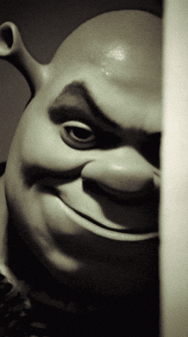 Shrek Lying Down with I Hope He Shows