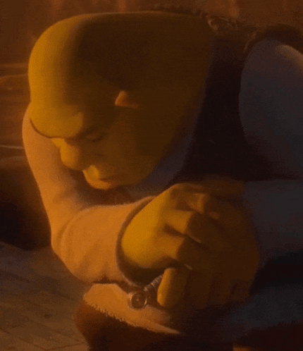 Shrek Lying On Floor GIF