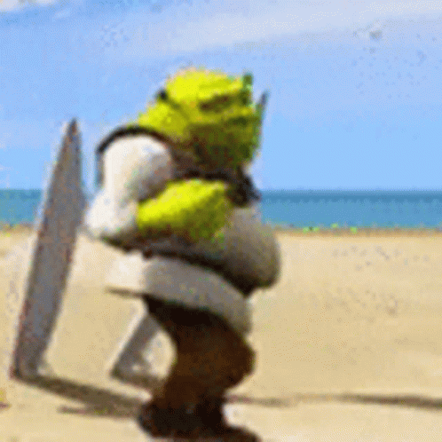 Shrek Meme Slow Dancing Funny Beach GIF