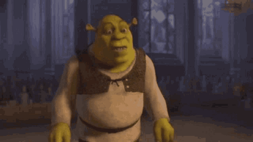 Shrek at 3:00am on Make a GIF