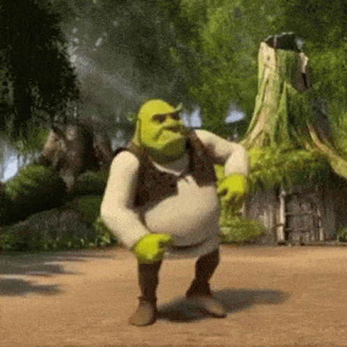 Shrek Monster Dancing Swamp Home GIF