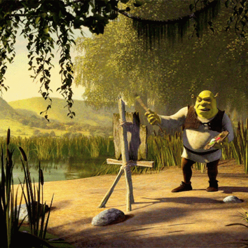 Shrek Painting Landscape