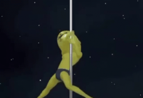 Shrek Pole Dancing Upside Down GIF