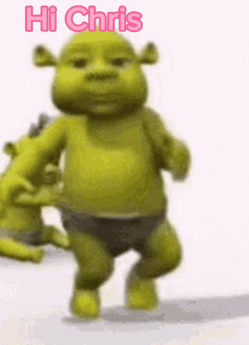 Shrek Says Hi Chris While Dancing