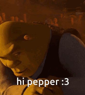 Shrek Smiling and Saying Hi