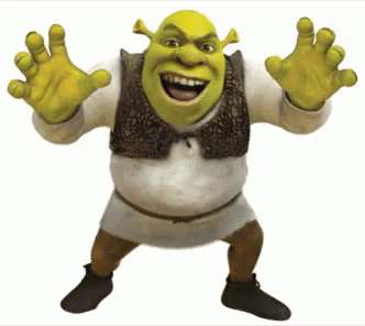 Shrek Standing With Arms Outstretched GIF