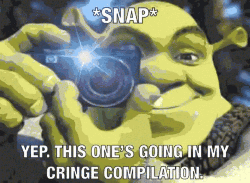 Shrek Taking Photo Snap Yep GIF