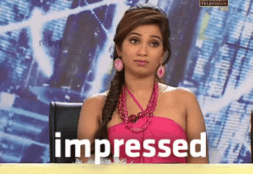 Shreya Ghoshal Impressed Head Nodding GIF