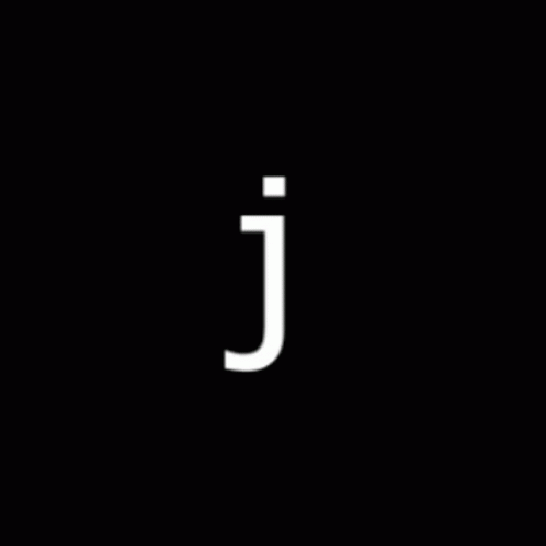 Shrinking Letter J Text GIF
