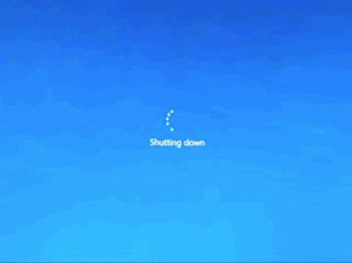 Windows Shut It Down GIF
