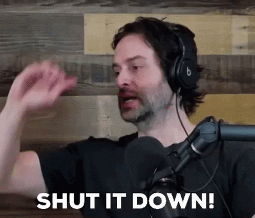 Chris D'elia Shut It Down GIF