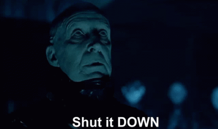 Shut It Down Ian Richardson GIF