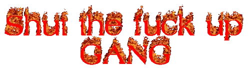 Shut The F Up Gang Sign