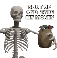 Shut Up And Take My Money Dark And Darker Sticker GIF