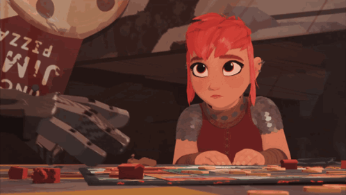 Shy Looking Nimona Movie GIF
