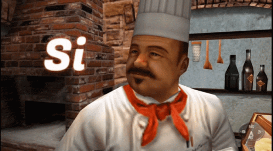 Si Italian Food Fastfood Sticker GIF