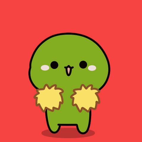 Si Se Puede Cheering Green Bunny GIF