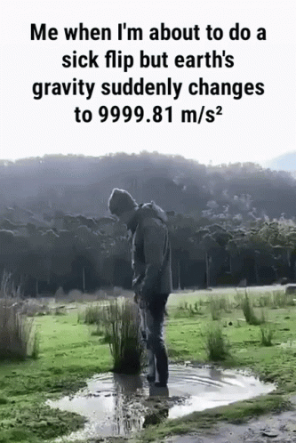 Sick Flip But Earths Gravity Suddenly Changes GIF