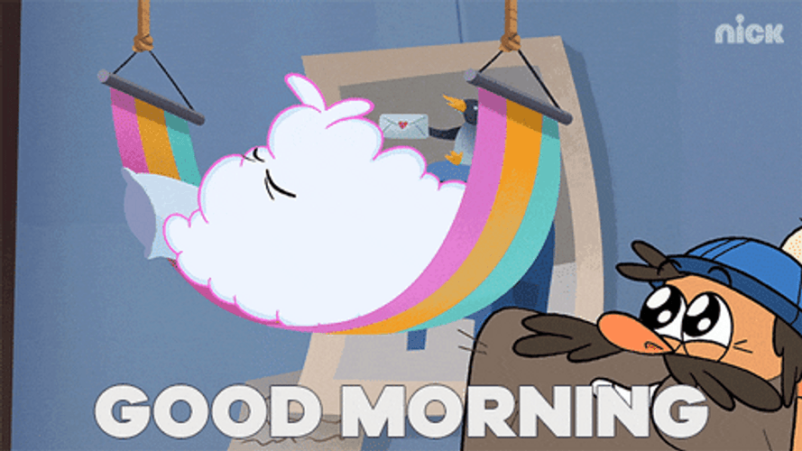 Sick Parker J Cloud Good Morning Cartoon GIF